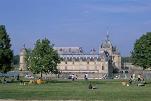 Picardie Prints: Chantilly castle, dating from the 19th century, Picardie (Picardy), France, Europe