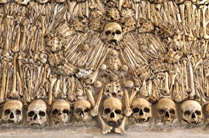 Chapel of Bones, Royal Church of St. Francis, Evora, UNESCO World Heritage Site, Portugal