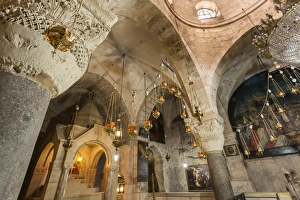 4th Century Prints: Chapel, Church of the Holy Sepulchre, Old City, Christian Quarter, Jerusalem, UNESCO