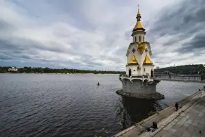 Chapel Prints: Chapel above Dnieper River, Kiev (Kyiv), Ukraine, Europe