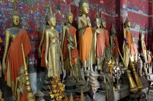 Images Dated 30th September 2006: Chapel of the funeral hearses, Wat Xieng Thong, temple of the Royal City