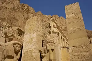 Hatshepsut Prints: Detail from the Chapel of Hathor