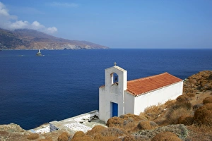 Hora Prints: Chapel, Hora, Andros Island, Cyclades, Greek Islands, Greece, Europe