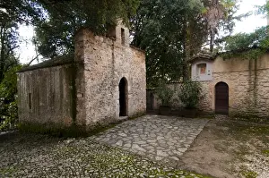 Chapels Prints: Chapel of Maddalena, Franciscan Sanctuary of Fonte Colombo, Rieti, Lazio (Latium)
