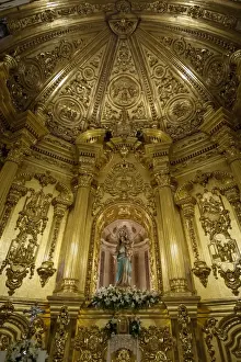 Gold Colour Prints: Chapel of the Rosary, Lorca, Region of Murcia, Spain, Europe