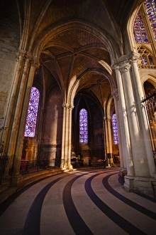 Chapels Prints: Chapels inside Saint Gatien cathedral, Tours, Indre-et-Loire, Centre, France, Europe