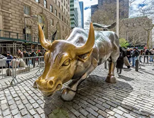 Strength Prints: Charging Bull sculpture, near to Wall Street
