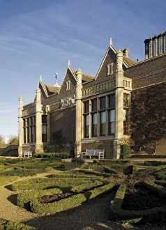 Tudor Prints: Charlecote Park, a Tudor mansion, Warwickshire, Midlands, England, United Kingdom, Europe