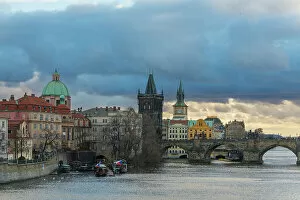 What's New: Charles Bridge and Church of Saint Francis of Assisi with Old Town Bridge Tower