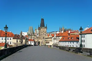 What's New: Empty Charles Bridge during Covid-19 pandemic, UNESCO World Heritage Site, Prague