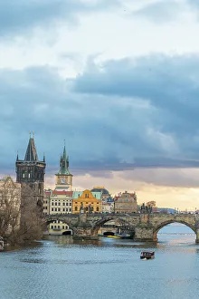 What's New: Charles Bridge and Old Town Bridge Tower, UNESCO World Heritage Site, Prague, Bohemia