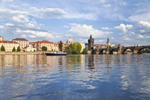 Eastern Europe Prints: Charles Bridge and the Vltava river