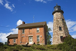 New York State Prints: Charlotte-Genesee Lighthouse Museum, Rochester, New York State, United States of America