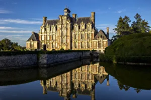 Eure Prints: Chateau de Beaumesnil (Beaumesnil Castle), Eure, Normandy, France, Europe
