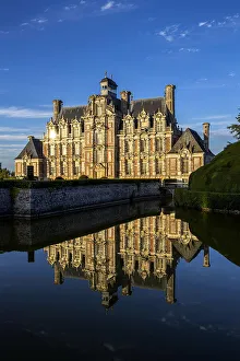Eure Prints: Chateau de Beaumesnil (Beaumesnil Castle), Eure, Normandy, France, Europe