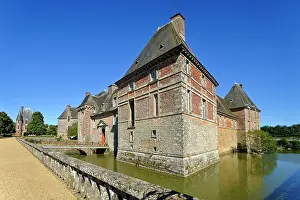 Chateau Prints: Chateau de Carrouges, Domfront, department of Orne, Normandie region, France, Europe