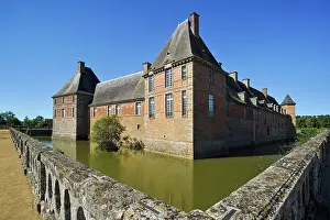 Chateau Prints: Chateau de Carrouges, Domfront, department of Orne, Normandie region, France, Europe