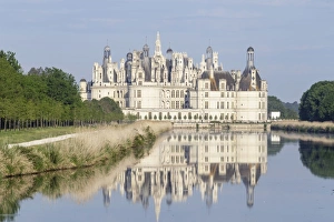 Centre Prints: The chateau of Chambord, one of the most recognizable castles in the World, UNESCO