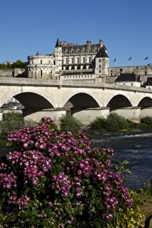 Indre Et Loire Prints: Chateau d Amboise on the River Loire, UNESCO World Heritage Site, Indre-et-Loire