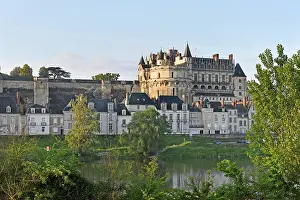 Chateau Prints: Chateau d'Amboise on the Loire River at Amboise