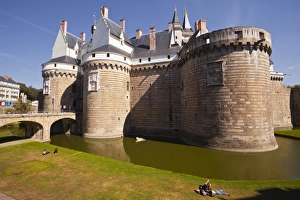 The Chateau des Ducs de Bretagne in the city of Nantes, Loire-Atlantique, France, Europe