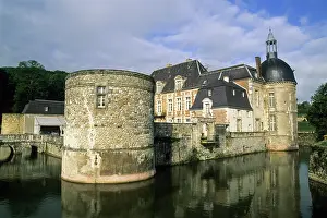 Chateau Prints: Chateau d'Etoges, Marne department, Champagne-Ardenne region, France, Europe