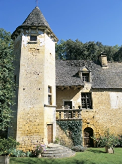Chateau du Lacy Pierre dating from 15th to 17th centuries, village of St