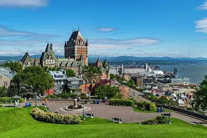 Quebec Prints: Chateau Frontenac, Old Quebec, UNESCO World Heritage Site