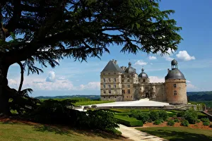 Castles Prints: Chateau de Hautefort, Dordogne Valley, Aquitaine, France, Europe