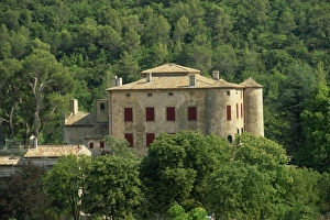 Artist Prints: Chateau, former home of Picasso, Vauvenargues, near Aix, Bouches-du-Rhone