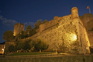 Chateau Prints: Chateau Royal, Collioure, Roussillon, France, Europe
