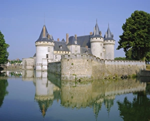 Loire Prints: Chateau Sully-sur-Loire, Loire Valley, France, Europe