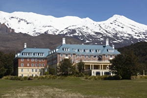 Tongariro Prints: Chateau Tongariro hotel and Mount Ruapehu