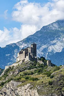 Chateau Prints: Chateau de Tourbillon, Sion, Valais, Switzerland, Europe