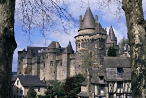 Chateau, Vitre, Ille-et-Vilaine, Brittany, France, Europe