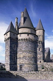 Vitre Prints: Chateau, Vitre, Ille-et-Vilaine, Brittany, France, Europe