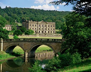 National Famous Place Prints: Chatsworth House, Derbyshire, England, United Kingdom, Europe