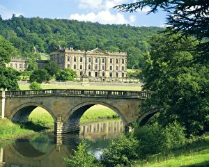 Derbyshire Prints: Chatsworth House, Derbyshire, England, UK