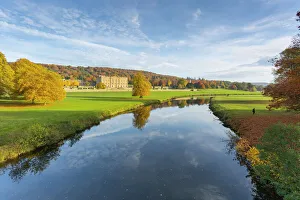 Rural Scenes Gallery: Chatsworth House, Peak District National Park, Derbyshire, England, United Kingdom