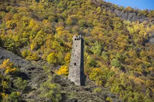 Watchtower Prints: Chechen watchtower in the Chechen Mountains near Itum Kale