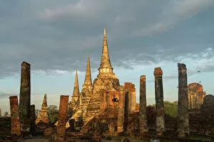 Southeast Asian Gallery: The three Chedis of the old Royal Palace, Wat Phra Si Sanphet, Ayutthaya Historical Park