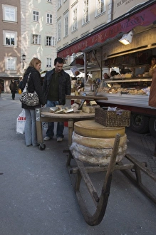 Images Dated 16th February 2008: Cheese shop, Salzburg, Austria, Europe