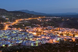 Chefchaouen Prints: Chefchaouen by night, Rif region, Morocco