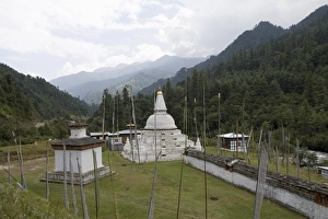 Punakha Prints: Chendebji Chorten, on the road between Punakha and Trongsa, Bhutan, Asia