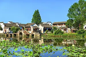 Lotus Prints: Chengkan Ancient Village, Huangshan City, Anhui, China