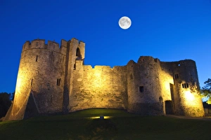 Stereotypically British Prints: Chepstow Castle, Gwent, Wales, United Kingdom, Europe
