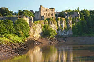 Protection Gallery: Chepstow Castle and the River Wye, Gwent, Wales, United Kingdom, Europe