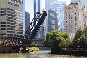 Highrise Prints: Chicago River scene, Chicago, Illinois, United States of America, North America