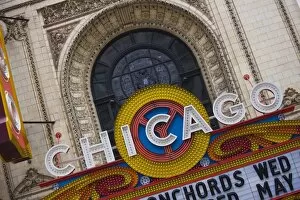 Images Dated 11th May 2008: The Chicago Theatre, Theatre District, Chicago, Illinois, United States of America