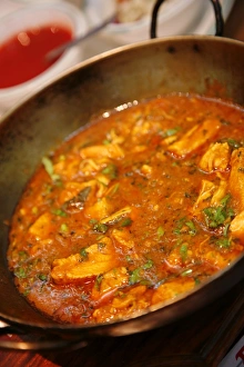 Images Dated 9th July 2008: Chicken curry Balti dish at Al Frash restaurant in the Balti Triangle. Birmingham